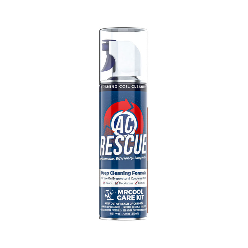 AC Rescue foaming coil cleaner aerosol can supplied in the MRCOOL Care Kit