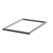 MRCOOL 14.5 inch cased coil flange, a flat rectangular sheet metal frame