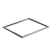 MRCOOL 24.5 inch cased coil flange, wide sheet metal frame from above