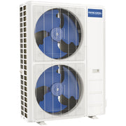 MRCOOL Central Ducted Hyper Heat 60,000 BTU condenser, three-quarter view from the left