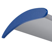 Close-up of a CoolBlade blade tip with its curved blue aerodynamic winglet