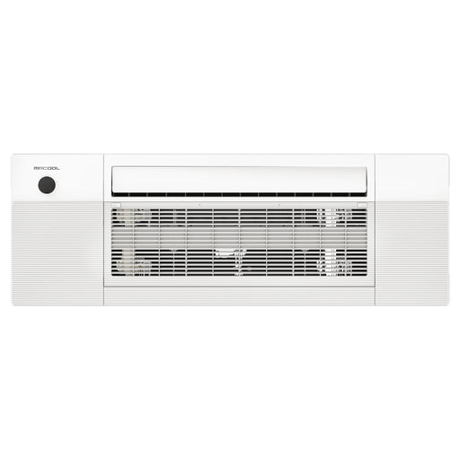 MRCOOL OuttaSight ceiling cassette with panel fitted, face-on view