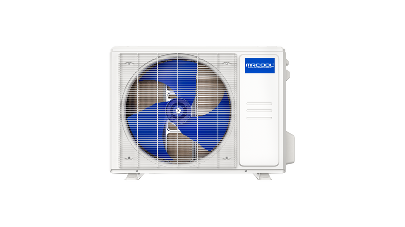 MRCOOL DIY 5th Gen condenser for the 9,000 to 18,000 BTU sizes, front view