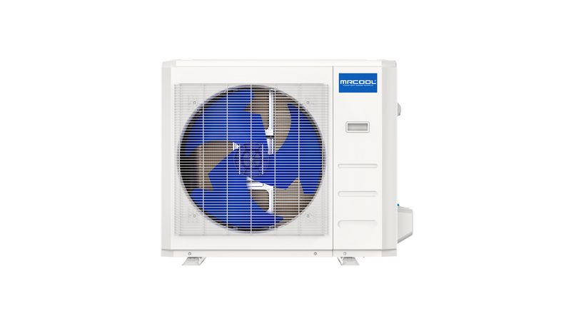 MRCOOL DIY 5th Gen condenser for the 24,000 and 36,000 BTU sizes, front view