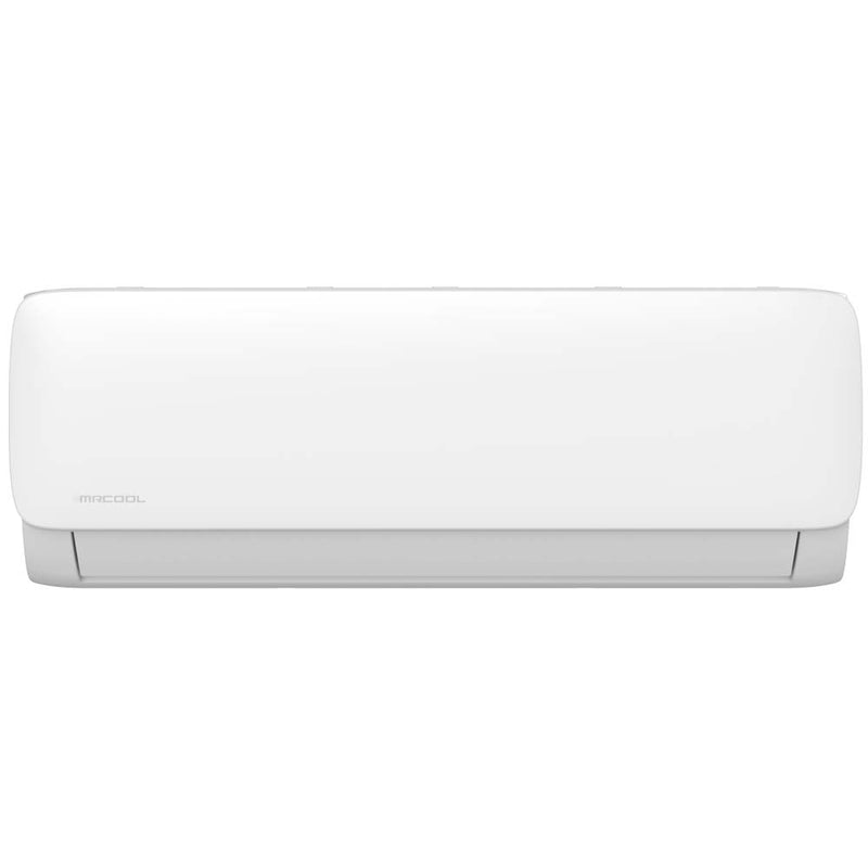 DIY Easy Pro wall air handler, straight-on front view of the slim white cabinet