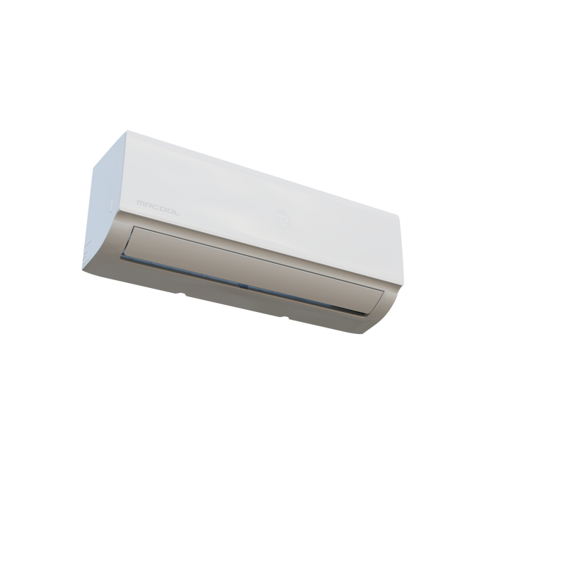 White DIY Select wall air handler seen from below at an angle