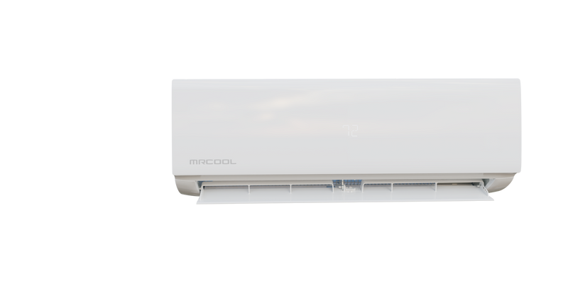 White DIY Select air handler, straight-on front view
