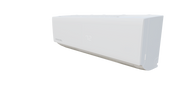 White DIY Select air handler angled to show its end panel