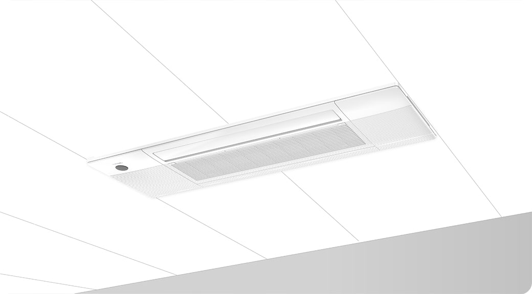 Mix wall heads and ceiling cassettes