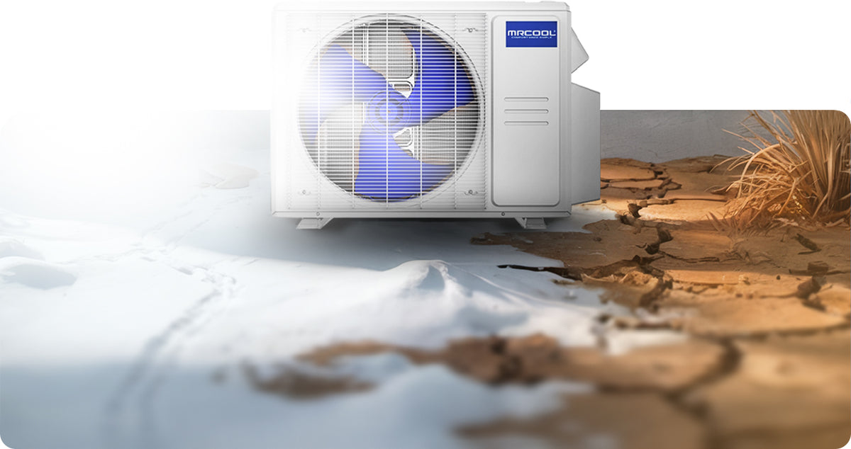 Heats at -13°F, cools at 122°F
