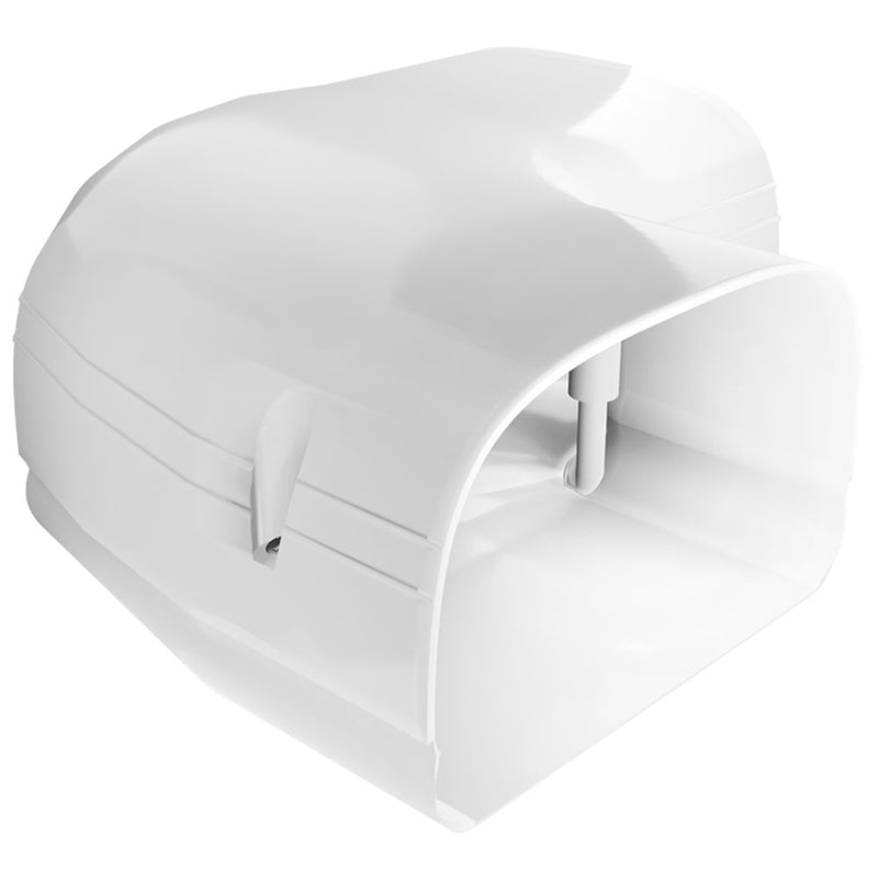 White LineGuard curved fitting, close view