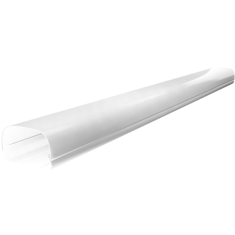 Single white LineGuard straight cover section