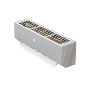 MRCOOL Olympus wall-mount air handler seen from above, showing the top air intake grille