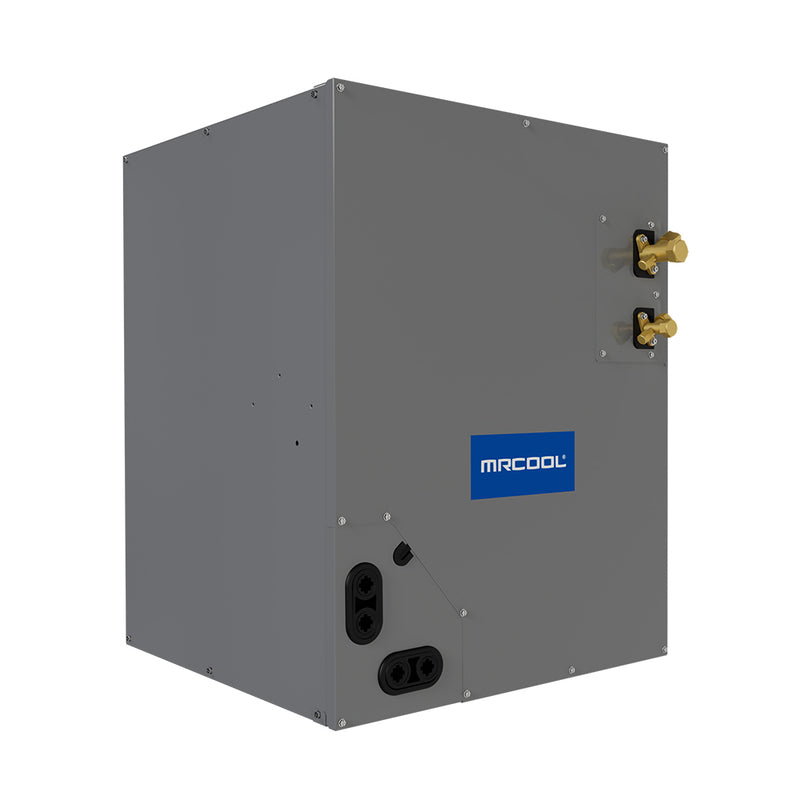 MRCOOL MCMP3036BOTB 2.5-3 ton pre-charged cased coil, taller 17.5" cabinet, three-quarter view