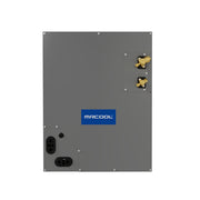 MRCOOL MCMP1824AOTB cased coil, front access panel with MRCOOL badge, brass fittings and two drain ports