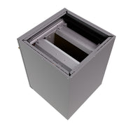 MRCOOL 1.5-2 ton cased coil from above, showing the open top and A-coil slabs inside