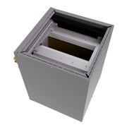 MRCOOL 2.5-3 ton cased coil from above with the coil slabs visible