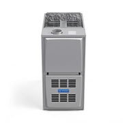 Signature Series 80% furnace front from slightly above, showing the top flue outlet and supply opening