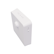 Remote Room Sensor seen at an angle, showing the side vents