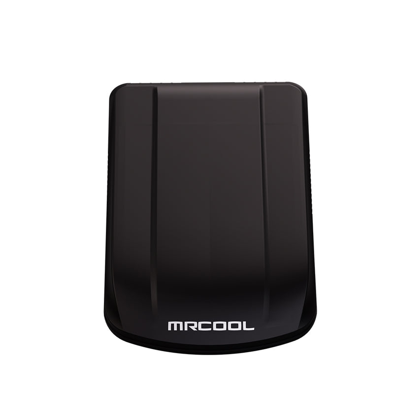 Black TravelCool rooftop unit seen from directly above