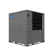 Universal 4-ton and 5-ton packaged heat pump side view with the coil guard at the upper right