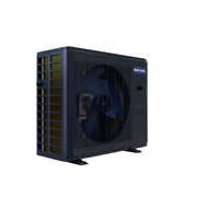 MRCOOL Universal 30,000 BTU condenser from the left, showing the side coil guard