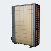 MRCOOL Universal 60,000 BTU condenser, rear view of the full-height coil
