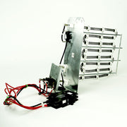 MRCOOL Universal air handler heat strip, 5kW shown, with element rows, mounting plate and loose breaker