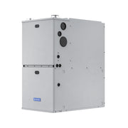 Side view of the VersaPro 96% furnace cabinet with the vent and intake openings