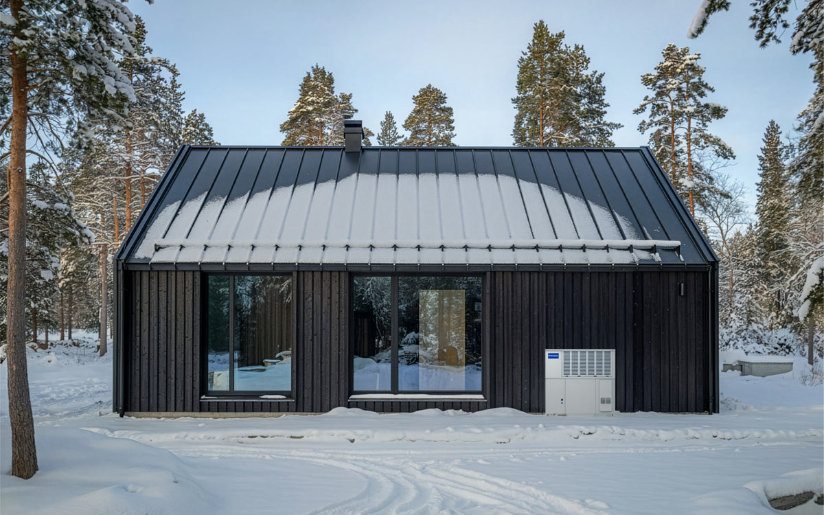 Gas heat and cooling outside