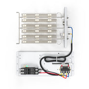 Top view of the MRCOOL VersaPro 5kW packaged heat kit showing elements, breaker and relays