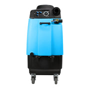 Mytee 1005LX Speedster carpet extractor, front view showing the pressure gauge and control panel