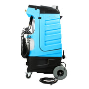 Mytee 80-120 Prep Center S all-in-one detail machine, left side view with 10 inch rear wheel