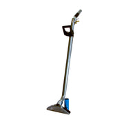 Mytee 8314T Bentley carpet wand, front left three-quarter view of the titanium tube and 14" head