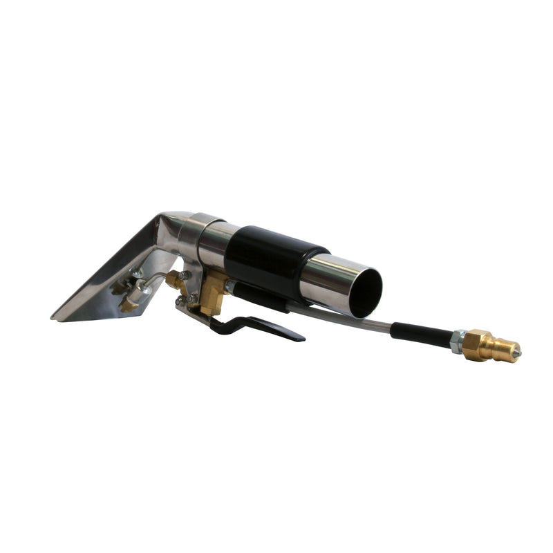 Mytee 8400 stainless steel upholstery tool, rear left view