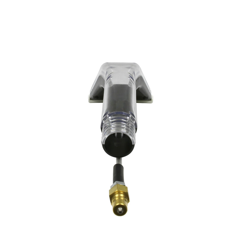 Mytee 8400P Air Lite upholstery tool, rear view showing the 1.5 inch hose connection