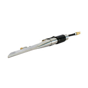 Mytee 8700 stainless steel crevice tool, front left three-quarter view