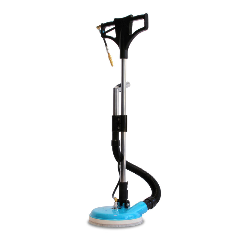 Mytee 8904 T-handle Spinner tile and grout tool, front left three-quarter view