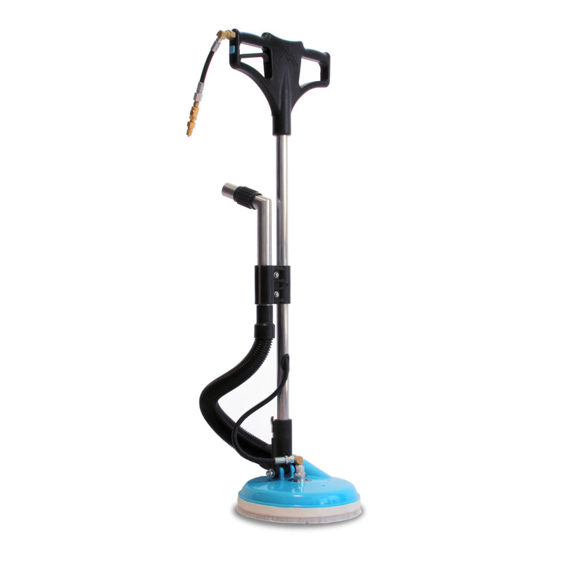 Mytee 8904 T-handle Spinner tile and grout tool, front right three-quarter view