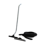 Mytee A138 Flood Hog accessory kit, wand assembled with the squeegee head, beside the carpet head and hose