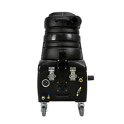 Mytee BZ-105LX-AUTO Breeze carpet extractor, front view with pressure gauge, auto-fill and pump-out connections