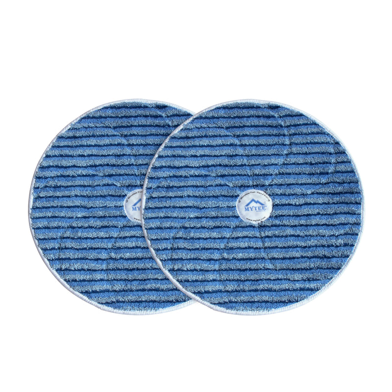 Mytee G127-19 ScrubMax 19 inch round microfiber bonnet pads, pack of 2