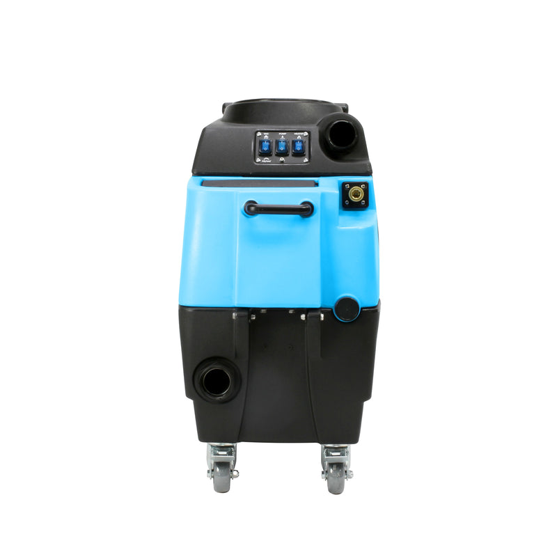 Mytee HP90 Stingray heated detail extractor, front view with switch plate