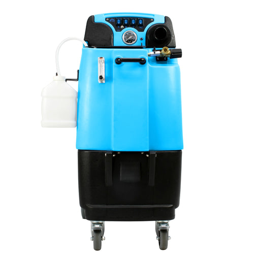 Mytee LTD12-LX Speedster LTD carpet extractor, front view with the 5 quart chemical bottle