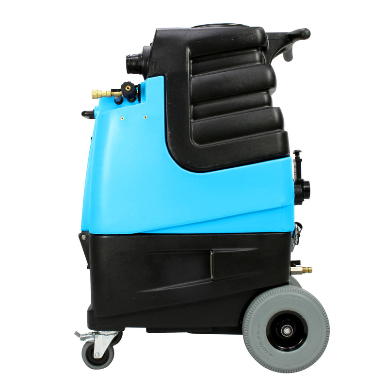 Mytee LTD12-LX Speedster LTD carpet extractor, left side view with 10 inch rear wheel