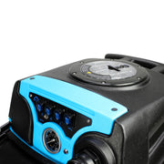 Mytee LTD12-LX Speedster LTD carpet extractor, top view of the switch plate and pressure gauge