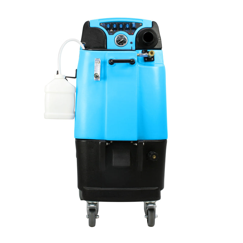 Mytee LTD3 Speedster LTD heated carpet extractor, front view showing the switch plate