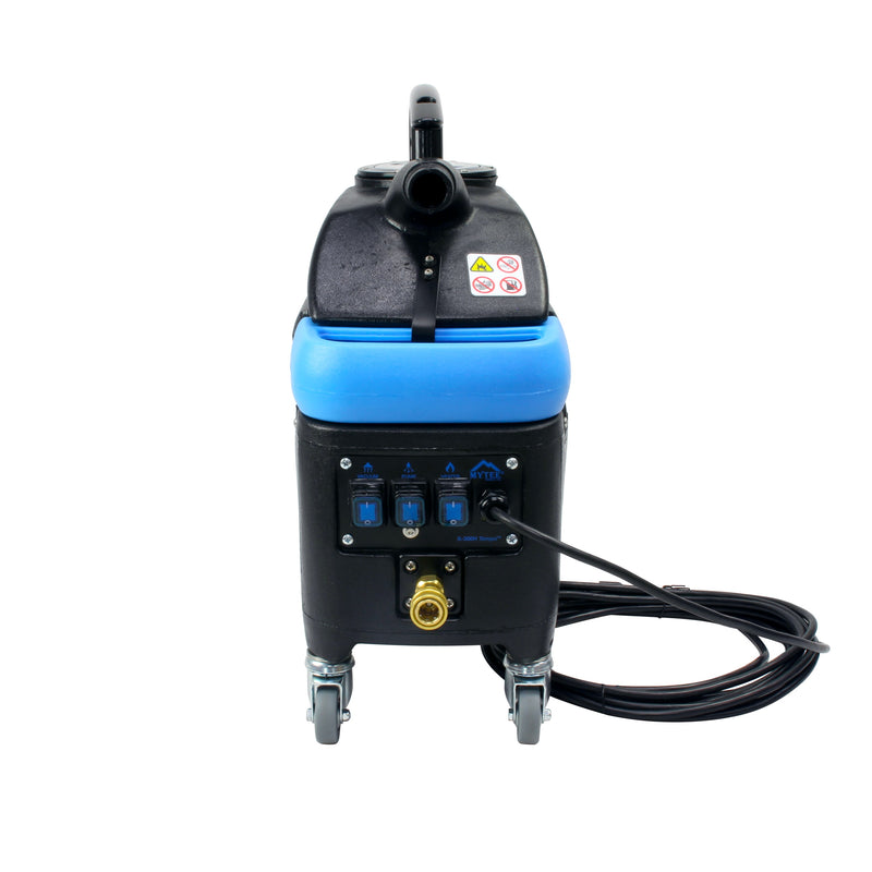 Mytee S-300H Tempo heated spotter, front view with three-switch panel