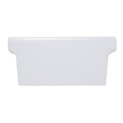 Nantucket Sinks Canal35-90 vessel sink back view with the stepped rear profile