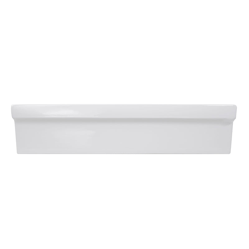 Nantucket Sinks Canal35-90 vessel sink front view showing the straight profile and rim